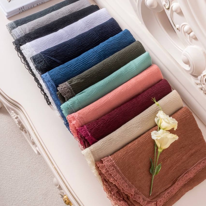 شال  پلیسه دانتل